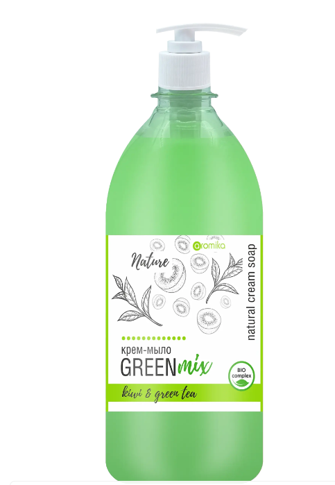 "Green mix" крем-мыло 530мл Киви+зел.чай