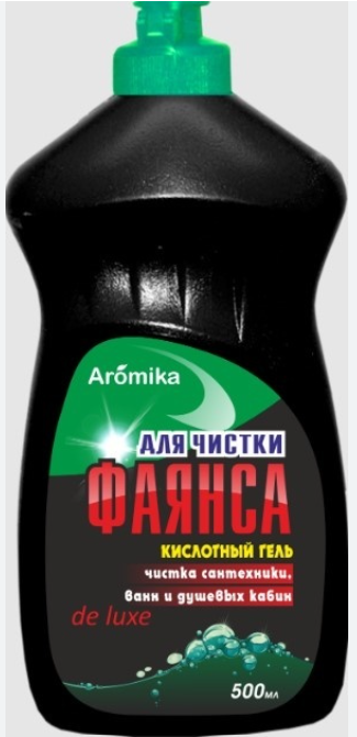 ГЕЛЬ для ЧИСТКИ ФАЯНСА 500мл кислотный - флип топ