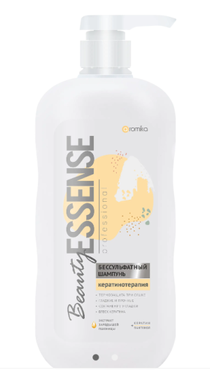 " AROMIKA" BEAUTY ESSENCE Бессульфатный шампунь  800мл  Кератинотерапия