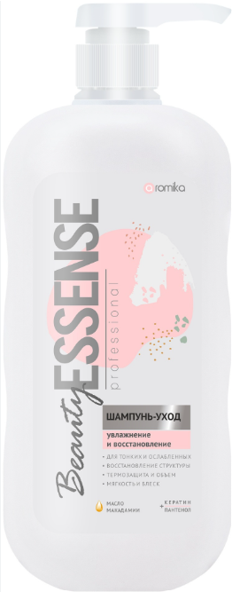 " AROMIKA" BEAUTY ESSENCE  шампунь  800мл  Для тонких и ослабленных
