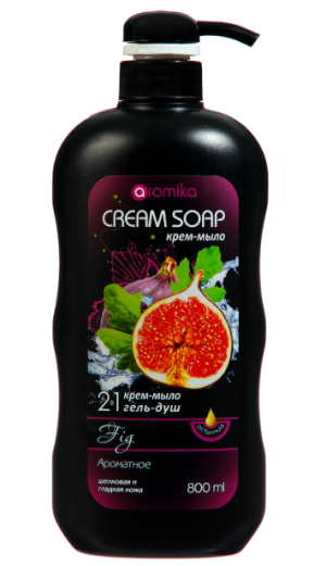 "AROMIKA" крем-мыло +гель для душа 2в1 FIG  800мл