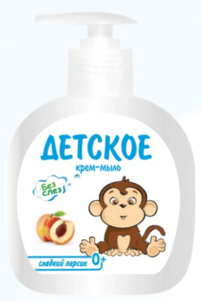 " ДЕТСКОЕ" крем-мыло 200мл Сладкий персик  АРОМИКА