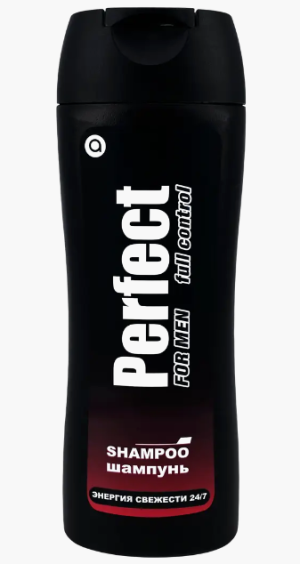 PERFECT шампунь FOR MEN 300мл Энергия свежести (ЧЁРНЫЙ)