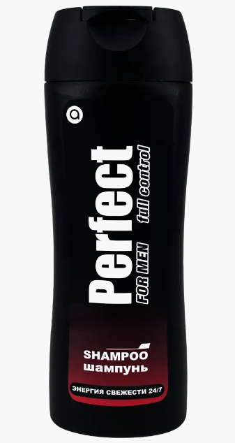 PERFECT шампунь FOR MEN 300мл Энергия свежести (ЧЁРНЫЙ)