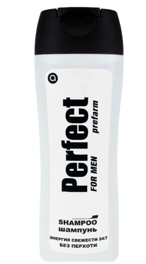 PERFECT шампунь FOR MEN 300мл Энергия свежести (БЕЛЫЙ)