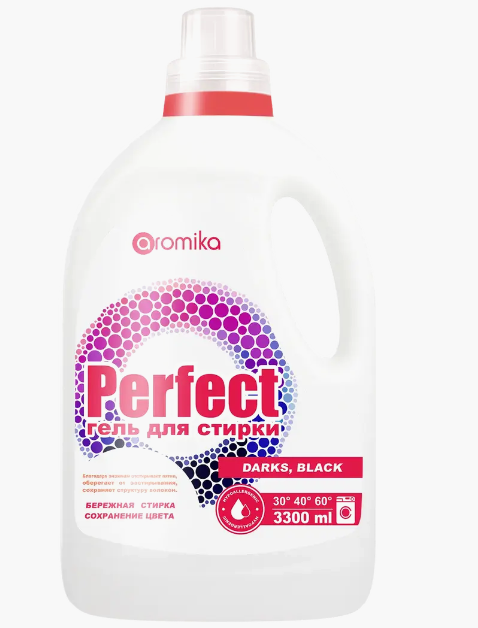 PERFECT гель для стирки 3300 мл DARK & BLACK