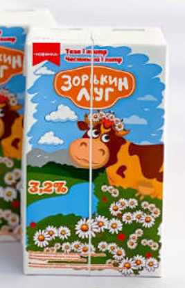 Молоко Зорькин Луг  3,2% 1л Тетрапак