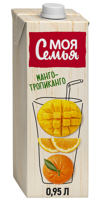 Моя семья Напиток сокосодержащий Манго-Тропиканго 950мл