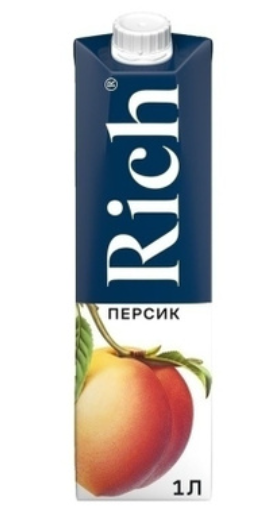 Сок Рич Персиковый нектар 50% 1л