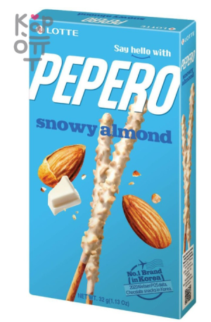 Печенье Snowy almond Pepero 32гр