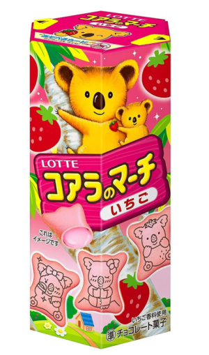 Печенье Кoalas March Strawberry с клубн-крем начинкой 37гр