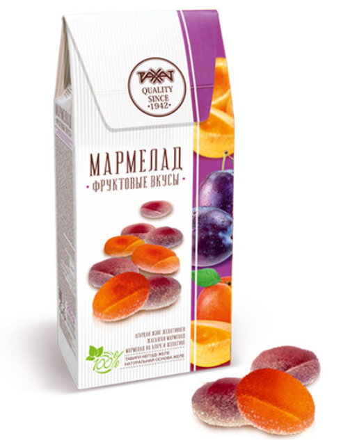 Мармелад Фруктовые вкусы 250гр Рахат