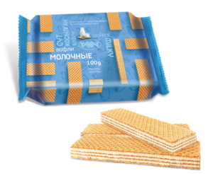 Вафли Молочные 100гр Рахат