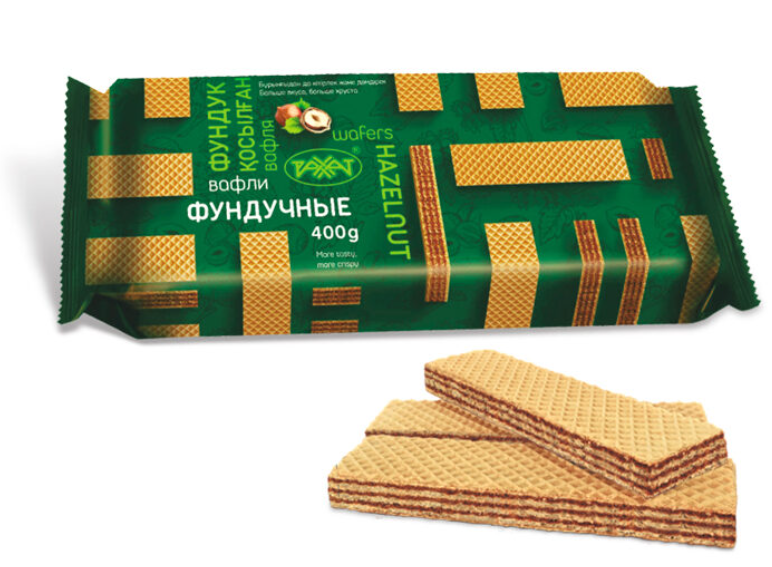 Вафли фундучные  400гр Рахат