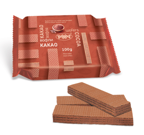 Вафли Какао 100гр Рахат