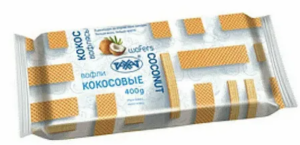 Вафли Кокосовые 400гр Рахат