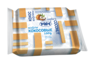 Вафли Кокосовые 100гр Рахат