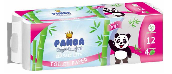 Туалет.бумага 4 слоя 12рул   Panda Royal Comfort Classic Lite