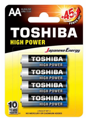 Батарейки TOSHIBA High Power AA 4шт