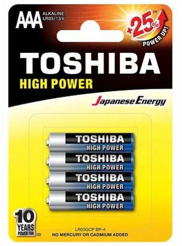 Батарейки TOSHIBA High Power AAA  4шт