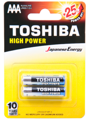 Батарейки TOSHIBA High Power AAA 2шт.