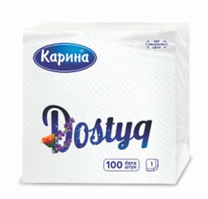 Салфетка "Dostyq" 100листов белая