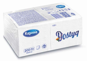 Салфетка "Dostyq" 200листов белая