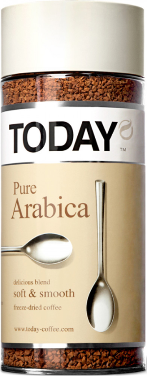 Today Pure Arabica сублимированный 95гр (100%Арабика)