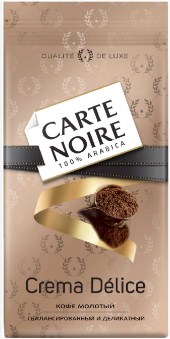 CARTE NOIRE CREMA DELICE 230гр кофе молотый