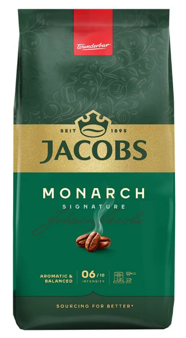 JACOBS MONARCH КОФЕ КЛАССИЧЕСКИЙ В ЗЕРНАХ 230гр