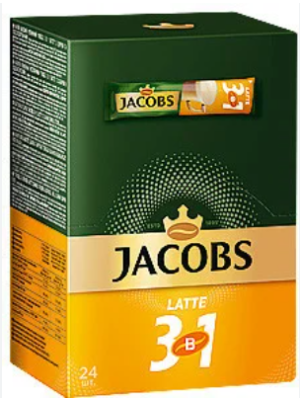 JACOBS MONARCH 3B1 LATTE MILD 314гр