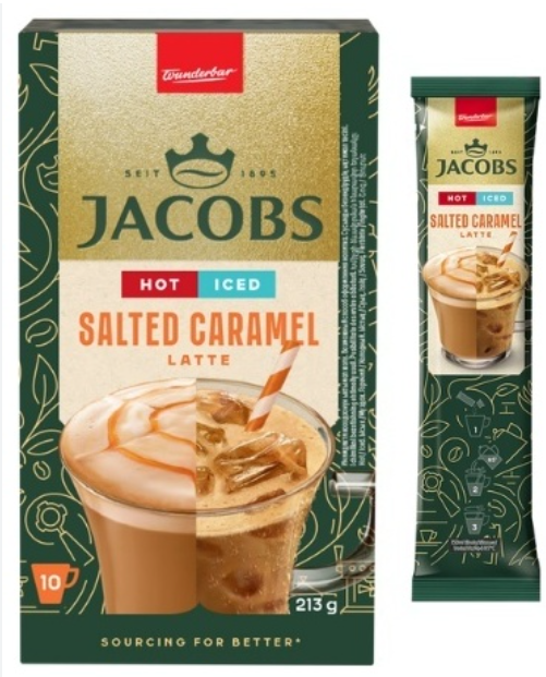 JACOBS  ICED LATTE  SALTED CARAMEL 213гр