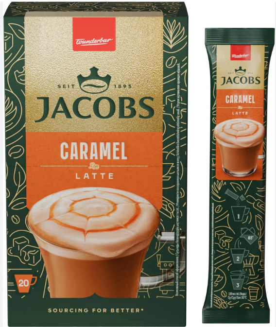 JACOBS Monarch 3в1 SPECIALTIES CARAMEL LATTE 272гр