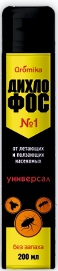 ДИХЛОФОС   Универсал  "АРОМИКА"  200 мл чёрный