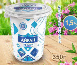 Айран 1,5% 350 гр	"Садовое"