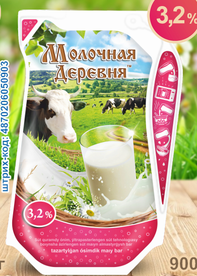 Молокосодержащий продукт 3,2 % ф/п 0,9 л "Молочная деревня" Садовое