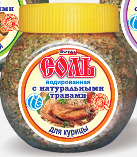 Соль с натуральными травами для курицы 500гр Роял