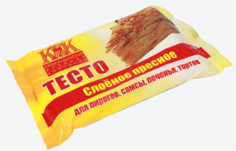 Тесто Слоеное пресное 900гр Акнар