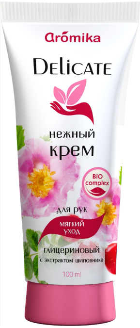 Aromika Delicate Глицериновый с экстрактом шиповника крем для рук 100 мл