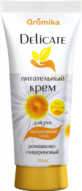 Крем для рук аромика delicate 100мл ромашково-глицериновый