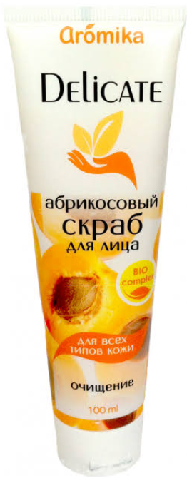 Абрикосовый скраб для лица Аромика Delicate 100мл