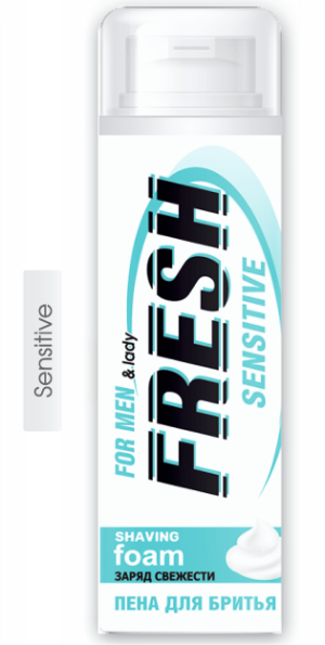 Пена для бритья Fresh Sensitive 200мл