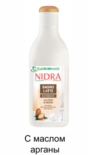 Пена для душа и ванны NIDRA 750мл с маслом арганы