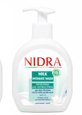 Гель для интимной гигиены NIDRA 300мл освежающий с молочными протеинами