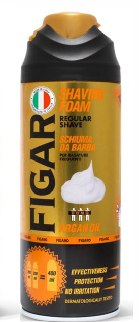 Пена для бритья Figaro 400мл С маслом арганы