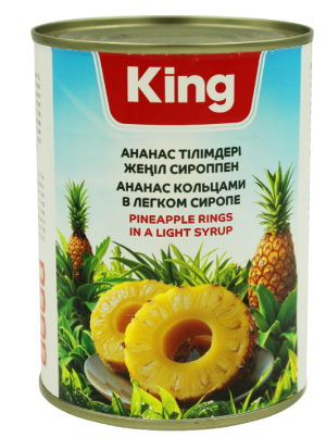King Ананасы кольцами 565гр