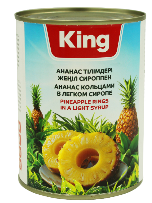 King Ананасы кольцами 565гр