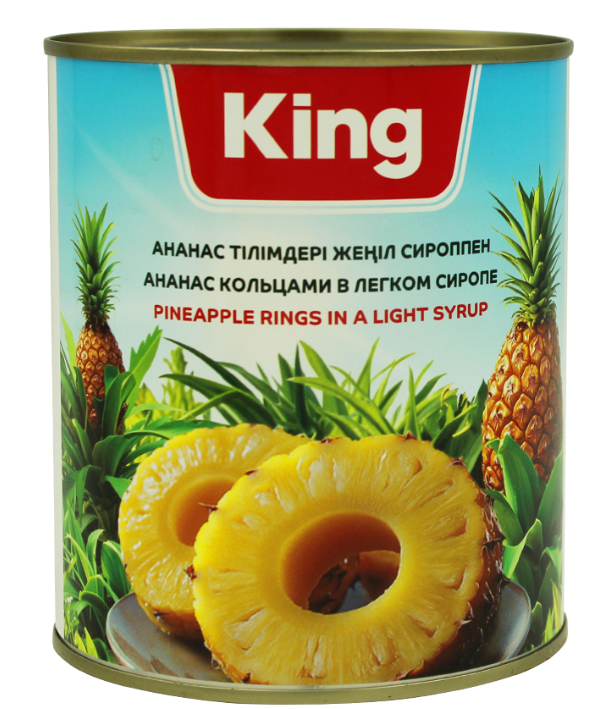 King Ананасы кольцами 830гр