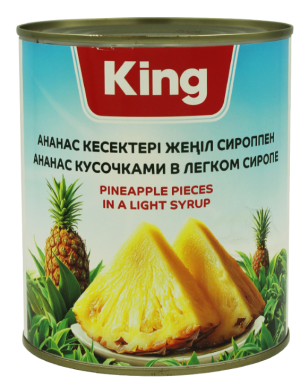 King Ананасы кусочки 565гр