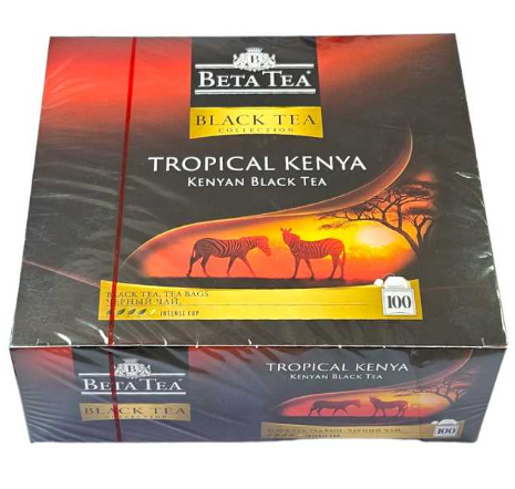 Beta Tropical Kenya 100шт, черный гранулированный пакетированный чай